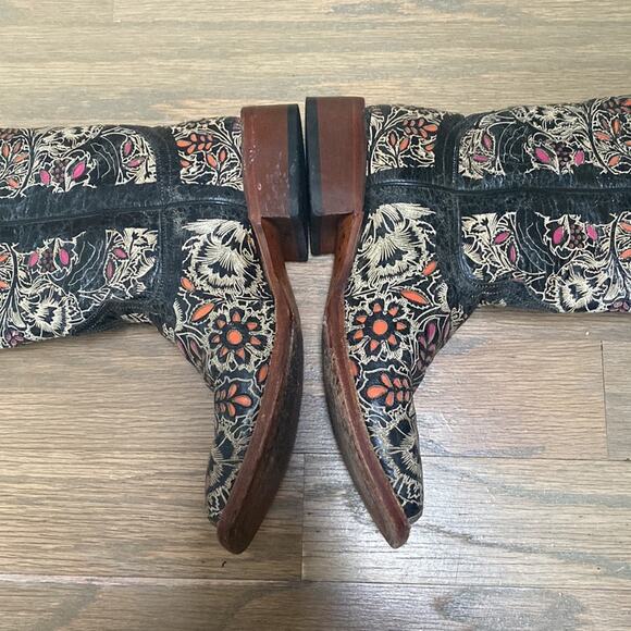 Johnny Ringo Western Boots Square Toe Size 7 - Picture 5 of 11